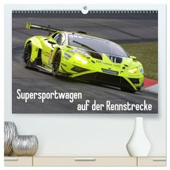 Cover Supersportwagen auf der Rennstrecke (hochwertiger Premium Wandkalender 2026 DIN A2 quer), Kunstdruck in Hochglanz