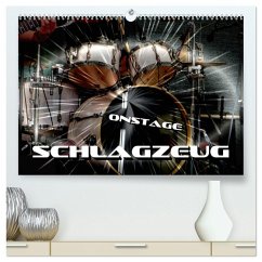 Schlagzeug onstage (hochwertiger Premium Wandkalender 2026 DIN A2 quer), Kunstdruck in Hochglanz Schlagzeug onstage (hochwertiger Premium Wandkalender 2026 DIN A2 quer), Kunstdruck in Hochglanz