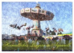 Cover Heimatliches Bayern in Aquarell (Wandkalender 2026 DIN A2 quer), CALVENDO Monatskalender