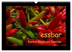 Cover essbar - Buntes Obst und Gemüse (Wandkalender 2026 DIN A3 quer), CALVENDO Monatskalender