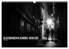 Skateboarden in Schwarz-Weiß (Wandkalender 2026 DIN A3 quer), CALVENDO Monatskalender Skateboarden in Schwarz-Weiß (Wandkalender 2026 DIN A3 quer), CALVENDO Monatskalender