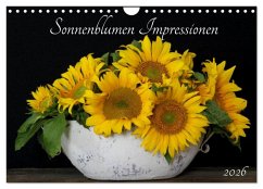 Sonnenblumen Impressionen (Wandkalender 2026 DIN A4 quer), CALVENDO Monatskalender