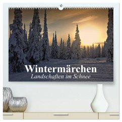 Wintermärchen Landschaften im Schnee (hochwertiger Premium Wandkalender 2026 DIN A2 quer), Kunstdruck in Hochglanz