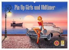 Cover Pin-Up Girls und Oldtimer by Mausopardia (Wandkalender 2026 DIN A2 quer), CALVENDO Monatskalender