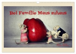 Cover Bei Familie Maus zuhaus (Wandkalender 2026 DIN A3 quer), CALVENDO Monatskalender