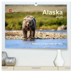 Cover Alaska 2026 Wildes Land am Ende der Welt (hochwertiger Premium Wandkalender 2026 DIN A2 quer), Kunstdruck in Hochglanz