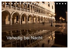 Venedig bei Nacht (Tischkalender 2026 DIN A5 quer), CALVENDO Monatskalender