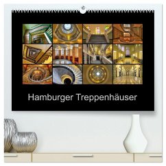 Hamburger Treppenhäuser (hochwertiger Premium Wandkalender 2026 DIN A2 quer), Kunstdruck in Hochglanz