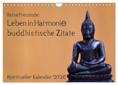 Cover Reisefreu(n)de: Leben in Harmonie - buddhistische Zitate (Wandkalender 2026 DIN A4 quer), CALVENDO Monatskalender