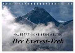 Majestätische Bergwelten - Der Everest Trek (Tischkalender 2026 DIN A5 quer), CALVENDO Monatskalender