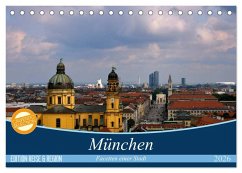 München - Facetten einer Stadt (Tischkalender 2026 DIN A5 quer), CALVENDO Monatskalender