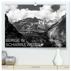 Cover BERGE IN SCHWARZ WEISS (hochwertiger Premium Wandkalender 2026 DIN A2 quer), Kunstdruck in Hochglanz