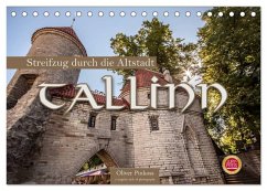 Tallinn - Streifzug durch die Altstadt (Tischkalender 2026 DIN A5 quer), CALVENDO Monatskalender