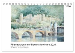 Pinselspuren einer Deutschlandreise - 12 Aquarelle von Dieter Klapproth (Tischkalender 2026 DIN A5 quer), CALVENDO Monatskalender Pinselspuren einer Deutschlandreise - 12 Aquarelle von Dieter Klapproth (Tischkalender 2026 DIN A5 quer), CALVENDO Monatskalender