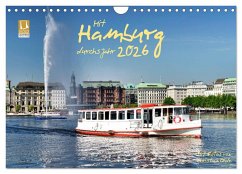 Mit Hamburg durchs Jahr 2026 (Wandkalender 2026 DIN A4 quer), CALVENDO Monatskalender