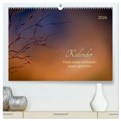 Cover Kalender, Fotos selbst einkleben, selbst gestalten (hochwertiger Premium Wandkalender 2026 DIN A2 quer), Kunstdruck in Hochglanz