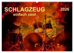 Cover Schlagzeug - einfach cool (Wandkalender 2026 DIN A2 quer), CALVENDO Monatskalender