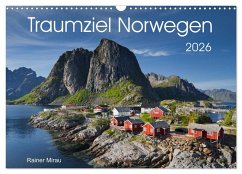 Cover Traumziel Norwegen 2026 (Wandkalender 2026 DIN A3 quer), CALVENDO Monatskalender