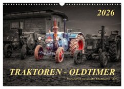 Cover Traktoren - Oldtimer (Wandkalender 2026 DIN A3 quer), CALVENDO Monatskalender