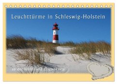Leuchttürme Schleswig-Holsteins (Tischkalender 2026 DIN A5 quer), CALVENDO Monatskalender