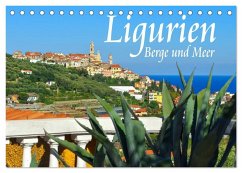 Ligurien - Berge und Meer (Tischkalender 2026 DIN A5 quer), CALVENDO Monatskalender Cover Ligurien - Berge und Meer (Tischkalender 2026 DIN A5 quer), CALVENDO Monatskalender