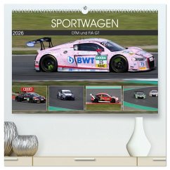 SPORTWAGEN DTM und FIA GT (hochwertiger Premium Wandkalender 2026 DIN A2 quer), Kunstdruck in Hochglanz