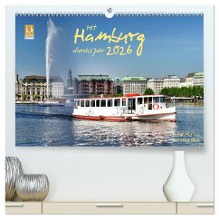 Mit Hamburg durchs Jahr 2026 (hochwertiger Premium Wandkalender 2026 DIN A2 quer), Kunstdruck in Hochglanz