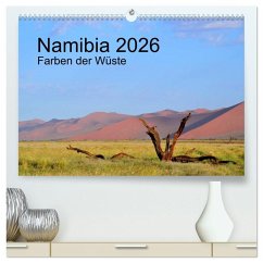 Namibia 2026 Farben der Wüste (hochwertiger Premium Wandkalender 2026 DIN A2 quer), Kunstdruck in Hochglanz