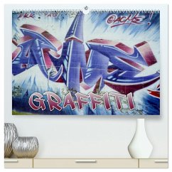 Graffiti - Kunst aus der Dose (hochwertiger Premium Wandkalender 2026 DIN A2 quer), Kunstdruck in Hochglanz Graffiti - Kunst aus der Dose (hochwertiger Premium Wandkalender 2026 DIN A2 quer), Kunstdruck in Hochglanz