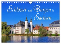 Schlösser und Burgen in Sachsen (Wandkalender 2026 DIN A4 quer), CALVENDO Monatskalender Cover Schlösser und Burgen in Sachsen (Wandkalender 2026 DIN A4 quer), CALVENDO Monatskalender