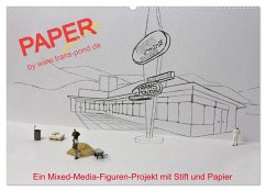 Cover PAPERminis - Ein Mixed-Media-Figuren-Projekt mit Stift und Papier (Wandkalender 2026 DIN A2 quer), CALVENDO Monatskalender