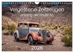 Cover Vergessene Zeitzeugen entlang der Route 66 (Wandkalender 2026 DIN A4 quer), CALVENDO Monatskalender
