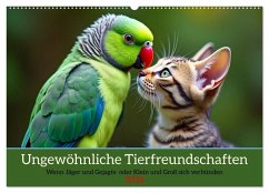 Cover Ungewöhnliche Tierfreundschaften (Wandkalender 2026 DIN A2 quer), CALVENDO Monatskalender