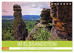Im Elbsandstein - Sächsisch-böhmische Schweiz (Tischkalender 2026 DIN A5 quer), CALVENDO Monatskalender