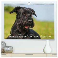 Treuer Freund Riesenschnauzer (hochwertiger Premium Wandkalender 2026 DIN A2 quer), Kunstdruck in Hochglanz
