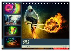 BMX My Life (Tischkalender 2026 DIN A5 quer), CALVENDO Monatskalender Cover BMX My Life (Tischkalender 2026 DIN A5 quer), CALVENDO Monatskalender