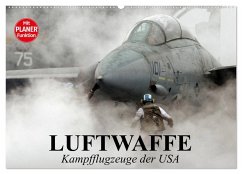 Cover Luftwaffe. Kampfflugzeuge der USA (Wandkalender 2026 DIN A2 quer), CALVENDO Monatskalender