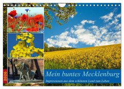 Cover Mein buntes Mecklenburg (Wandkalender 2026 DIN A4 quer), CALVENDO Monatskalender