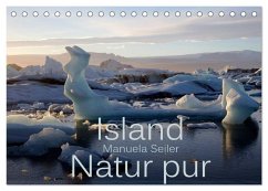 Island Natur pur (Tischkalender 2026 DIN A5 quer), CALVENDO Monatskalender