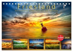 Friesland, verzauberte Landschaft an der Nordsee (Tischkalender 2026 DIN A5 quer), CALVENDO Monatskalender