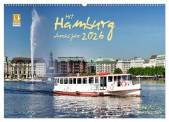 Mit Hamburg durchs Jahr 2026 (Wandkalender 2026 DIN A2 quer), CALVENDO Monatskalender