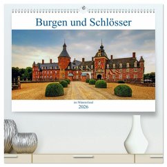 Cover Burgen und Schlösser im Münsterland (hochwertiger Premium Wandkalender 2026 DIN A2 quer), Kunstdruck in Hochglanz