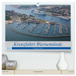 Kreuzfahrt Warnemünde (hochwertiger Premium Wandkalender 2026 DIN A2 quer), Kunstdruck in Hochglanz