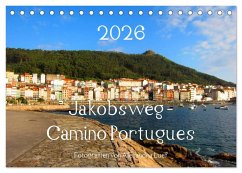 Jakobsweg - Camino Portugues (Tischkalender 2026 DIN A5 quer), CALVENDO Monatskalender