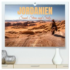 Jordanien Sand, Stein und Salz (hochwertiger Premium Wandkalender 2026 DIN A2 quer), Kunstdruck in Hochglanz
