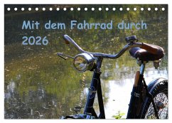 Mit dem Fahrrad durch 2026 (Tischkalender 2026 DIN A5 quer), CALVENDO Monatskalender