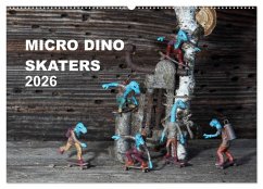 Cover Micro Dino Skaters 2026 (Wandkalender 2026 DIN A2 quer), CALVENDO Monatskalender