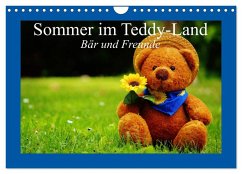 Sommer im Teddy-Land. Bär und Freunde (Wandkalender 2026 DIN A4 quer), CALVENDO Monatskalender