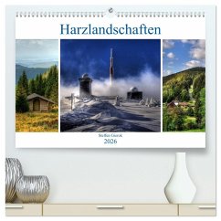Harz Landschaften (hochwertiger Premium Wandkalender 2026 DIN A2 quer), Kunstdruck in Hochglanz