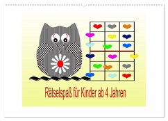 Cover Rätselspaß für Kinder ab 4 Jahren (Wandkalender 2026 DIN A2 quer), CALVENDO Monatskalender